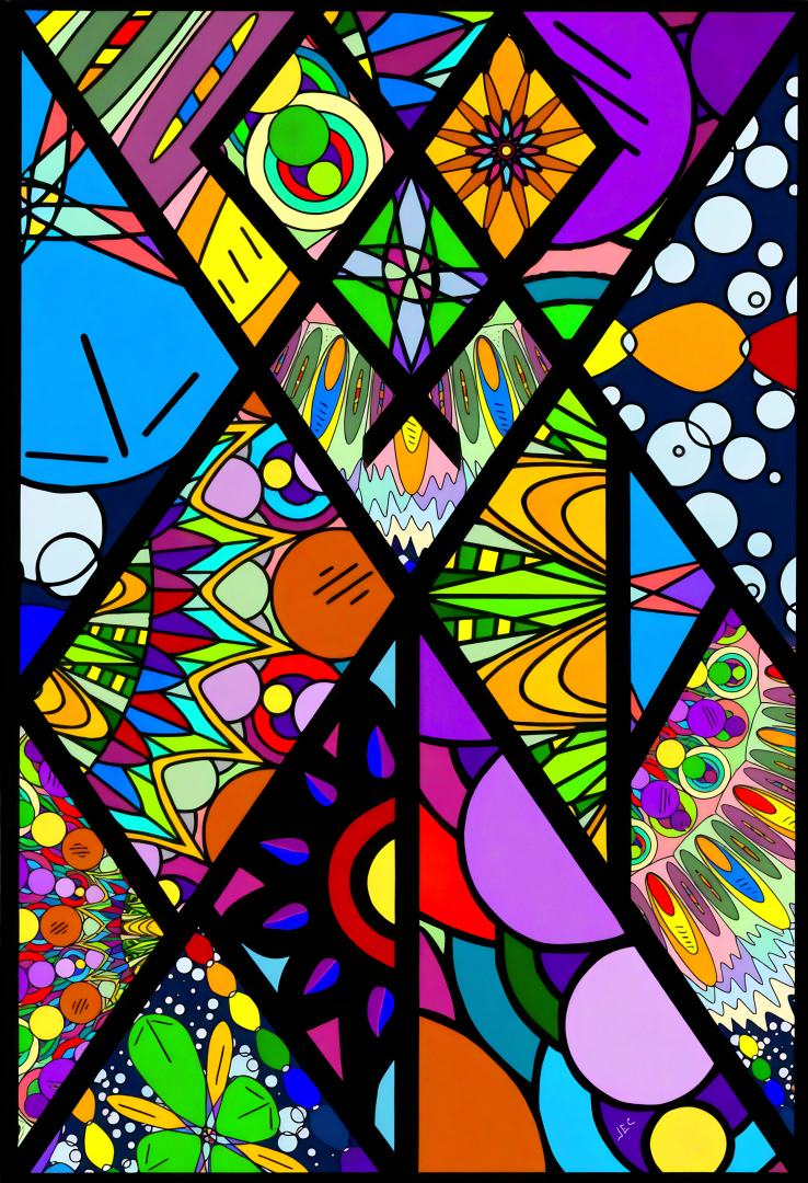 Groovy Fractured Mandala